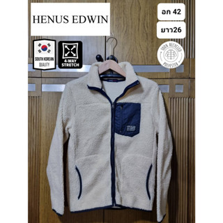 เสื้อฟรีส Fleece ขนแกะ กันหนาว แบรนด์ Henus Edwin ของแท้ มือ2