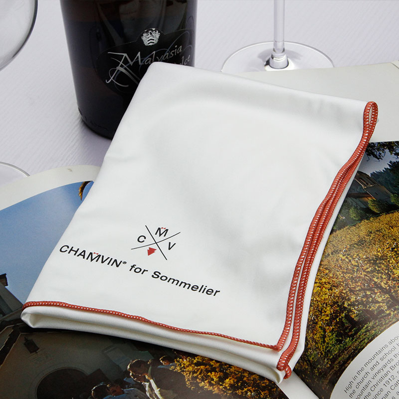 ผ้าเช็ดแก้ว Chamvin สำหรับไวน์แดง นาโนไฟเบอร์ ดูดซับน้ำ ไม่หลุดขน