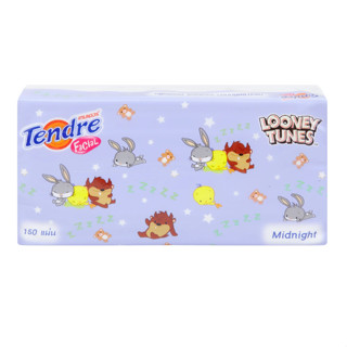 [ขายแยกห่อ 150แผ่น/ห่อ คละลาย] เทนเดอร์ ซอฟท์แพ็ค กระดาษเช็ดหน้า TENDER TENDRE SOFTPACK FACIAL TISSUE