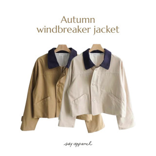 Autumn windbreaker jacket