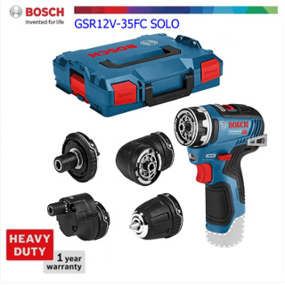 BOSCH สว่านไร้สาย รุ่น GSR12V-35FC SOLO เครื่องเปล่าไม่รวมแบต ไม่รวมแท่นชาร์จ ขนาดกะทัดรัดและยืดหยุ่น เครื่องมือช่าง