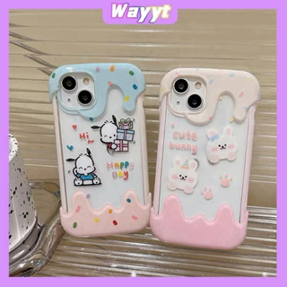 💖จัดส่ง24ชม💖iPhone 14 13 12 11 Pro Max เคส for เคสไอโฟน11 บางเบาพกพาง่าย การ์ตูน น่ารัก Pochacco โปร่งใส ไอศครีม Case