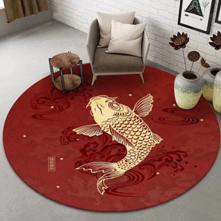 ✨✨✨พรม พรมกลมพรมปูพื้น 100×100 ลายการ์ตูน พรมปูพื้นห้องนอน แ…