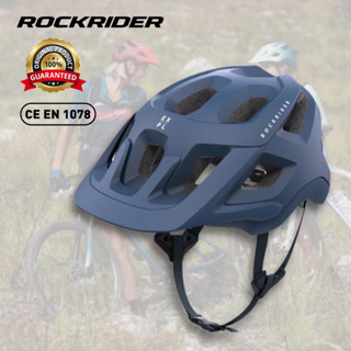 หมวกกันน็อคจักรยานเสือภูเขาสำหรับผู้ใหญ่ รุ่น ST 500 (สีกรมท่า) ROCKRIDER