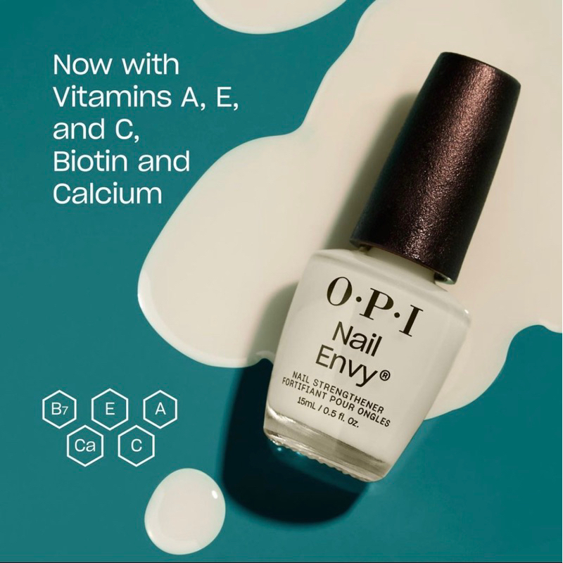 🛒พร้อมส่ง ของแท้จากอเมกา สูตรใหม่ Opi Nail Envy Nail Strengthener Tri-Flex Technology 15mL Pink to Envy