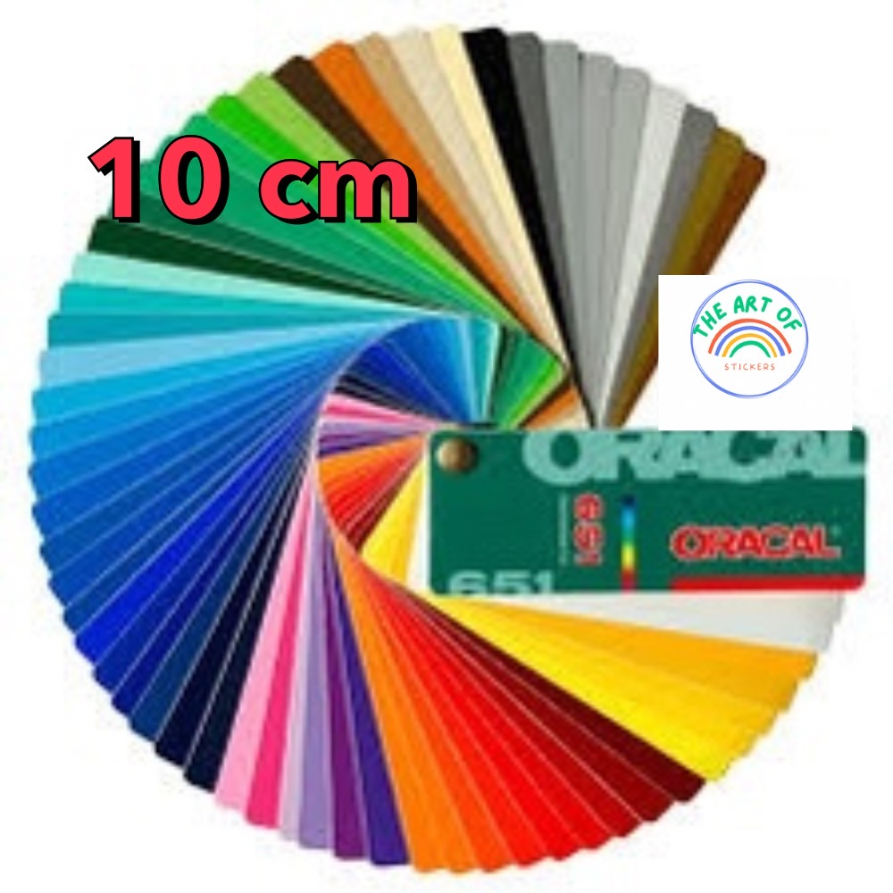 <promo code: THEART11>สติ๊กเกอร์Oracal651แบบด้าน ขนาดตัดแบ่ง 10ซมสำหรับติดรถยนต์และพื้นผิวที่ต้องการ