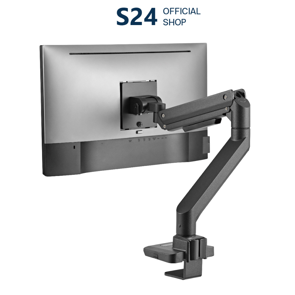 MOUNTAIN ขาตั้งจอคอม MO69-1M/Black รองรับจอ 17-49" ใช้กับจอโค้งได้ HEAVY-DUTY GAS SPRING MONITOR ARM