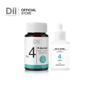 (แถมฟรี Sachet 3ชิ้น) No.4 Acne Set (ดูแลปัญหาผิวเป็นสิว) 30ml+30cap