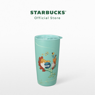 Starbucks Stainless Steel Turquoise Siren &amp; The Earth Tumbler 16oz. ทัมเบลอร์สตาร์บัคส์สแตนเลสสตีลขนาด 16ออนซ์ A11145320