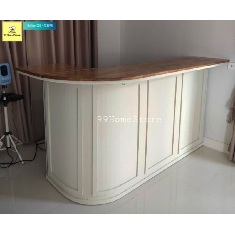 99HomeStore เคาเตอร์ต้อนรับ เคาเตอร์แคชเชียร์ ก60/20*ย180*ส85/110