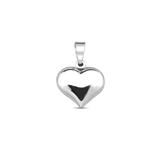 Puff Heart Pendant in Silver/จี้หัวใจพัฟสีเงิน