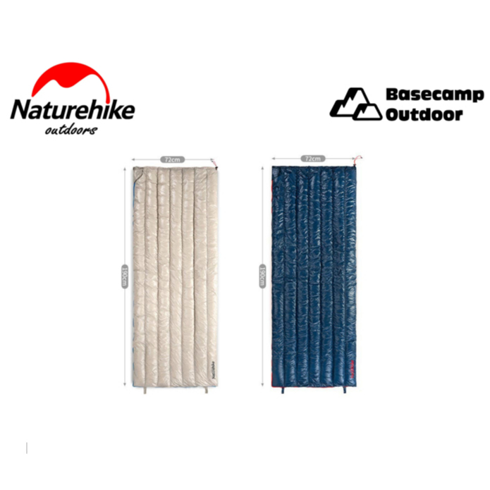 Naturehike ถุงนอนขนห่าน น้ำหนักเบา CW280/CWM400 Ultralight Goose Down Sleeping Bag NH17Y010-R/NH18Y0