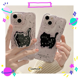 ✨จัดส่งภายใน 24 ชม✨เคสไอโฟน12 13 14 Pro For 11 แมว การ์ตูน ความนิยม ความคิดสร้างสรรค์ เรียบง่าย ระดับสูง การป้องกันการตก