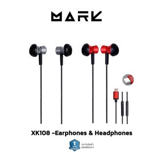 Mark หูฟัง Type-C XK-108 Earphone หูฟังสาย หูฟังไทป์ซี ระบบเสียงสเตอริโอ ไมค์สนทนาใน