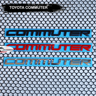 All New TOYOTA COMMUTER 2019 2020 2021 2022 โลโก้ COMMUTER คอมมูเตอร์ สำหรับ ติดฝาท้าย รถตู้