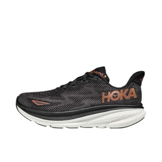 HOKA ONE ONE Clifton 9 black gentleman Woman ของแท้ 100 % style