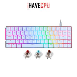 iHAVECPU KEYBOARD (คีย์บอร์ด) ASUS ROG FALCHION ACE WHITE (AURA SYNC RGB - EN/TH)