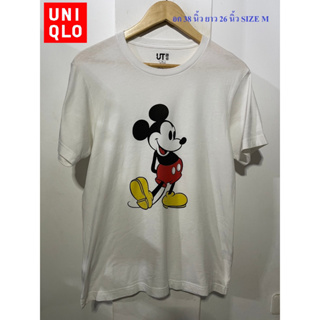 เสื้อยืดยูที ยูนิโคล่#UT UNIQLO อก 38 นิ้ว ยาว 26 นิ้ว SIZE M สภาพดี ไม่มีตำหนิ