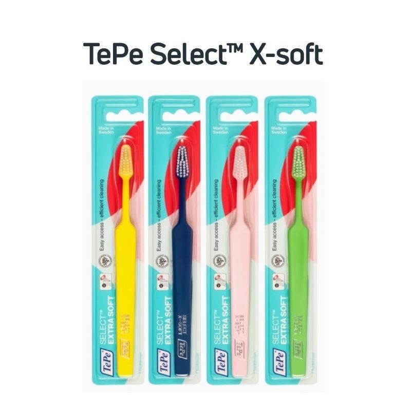 TePe Select Regular Extrasoft แปรงสีฟันผู้ใหญ่ เทเป้ ขนนุ่มปลายมน นุ่มพิเศษ