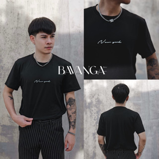 𝗕𝗮𝘀𝗶𝗰 𝗯𝗹𝗮𝗰𝗸 (Size M พร้อมส่ง) เสื้อยืดคอกลม เสื้อยืดผู้ชาย