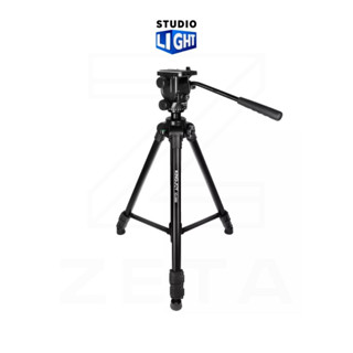 Kingjoy VT-1600 Video professional tripod Kits ขาตั้งกล้อง ขาตั้งกล้องมือถือ ขาตั้งกล้องถ่ายรูป รองรับการใช้งานหลายแบบ