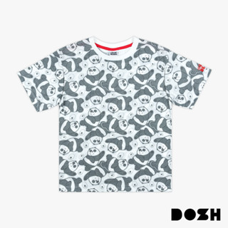 DOSH KIDS UNISEX T-SHIRTS WE BARE BEARS เสื้อยืดคอกลม แขนสั้น เด็กชาย-เด็กหญิง LWBBT5008-GY