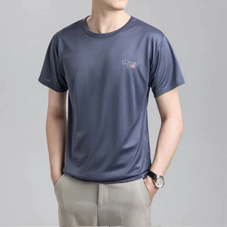 ส่งเร็ว เสื้อยืดกีฬาแขนสั้นผู้ชายผ้าดีใส่สบายไม่ร้อน
