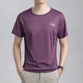 ส่งเร็ว เสื้อยืดกีฬาแขนสั้นผู้ชายผ้าดีใส่สบายไม่ร้อน