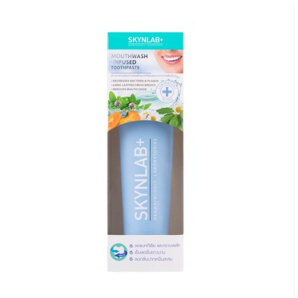 ยาสีฟัน สกินแล็บ เม้าท์วอชอินฟิวซ์ SKYNLAB+ MOUTHWASH-INFUSED TOOTHPASTE 160 กรัม Skynlab ยาสีฟันเม้