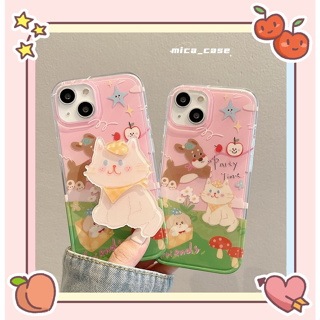 🐱‍🐉จัดส่งภายใน 24 ชม🌹 เคสไอโฟน 11 12 13 14 Pro Max แมว การ์ตูน ความนิยม แฟชั่น เรียบง่าย Case for iPhone ผลิตภัณฑ์ร้อน