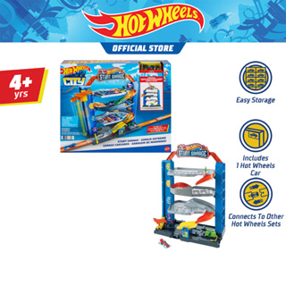 Hot Wheels Stunt Garage, play set ชุดรางฮอตวีลโรงรถผาดโผน GNL70