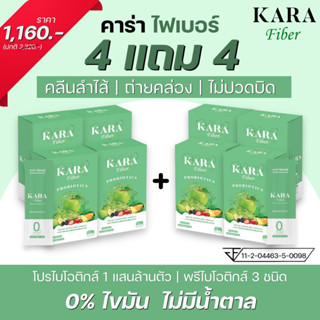 KARA Fiber Probiotics คาร่าไฟเบอร์ โปรไบโอติกส์ ไฟเบอร์ขับถ่าย ไฟเบอร์ช่วยขับถ่าย ไฟเบอร์แก้ท้องผูก ลดพุง ขับโซเดียม