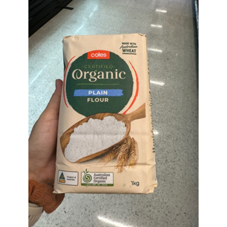 Organic Plant Flour ( Coles Brand ) 1000 G. ออแกนิค แป้งสาลี ( ตรา โคลส์ ) เพลน ฟลาวร์