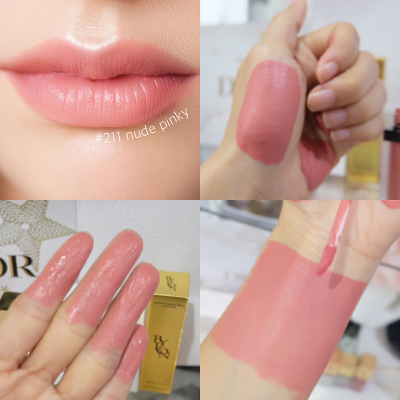 Byeon perfect lip matte 211 Nude pinky ชมพูนู้ดพีชๆน่ารักสุดคิ้วพร้อมเดบิ้วต์แล้วค่า