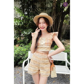 Lalisa999ราคาถูกที่สุด!! Boniga(โบนิก้า) Set เสื้อ + กางเกงขาสั้น