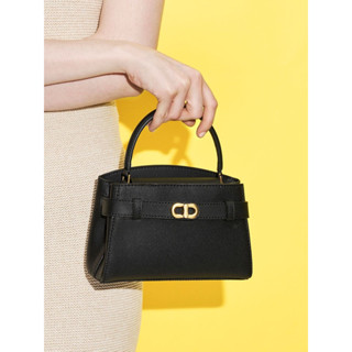 [Preorder] กระเป๋า Charles and Keith รุ่น Aubrielle Metalic-Bucket Top Handle Bag กระเป๋า Hemes กระเป๋าใส่ไปทำงาน