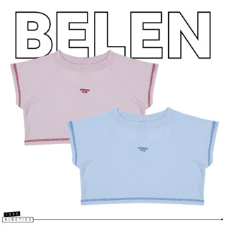 Nineties Design_เสื้อครอปทรงใหม่ด้ายกลับ_Crop top_Belen