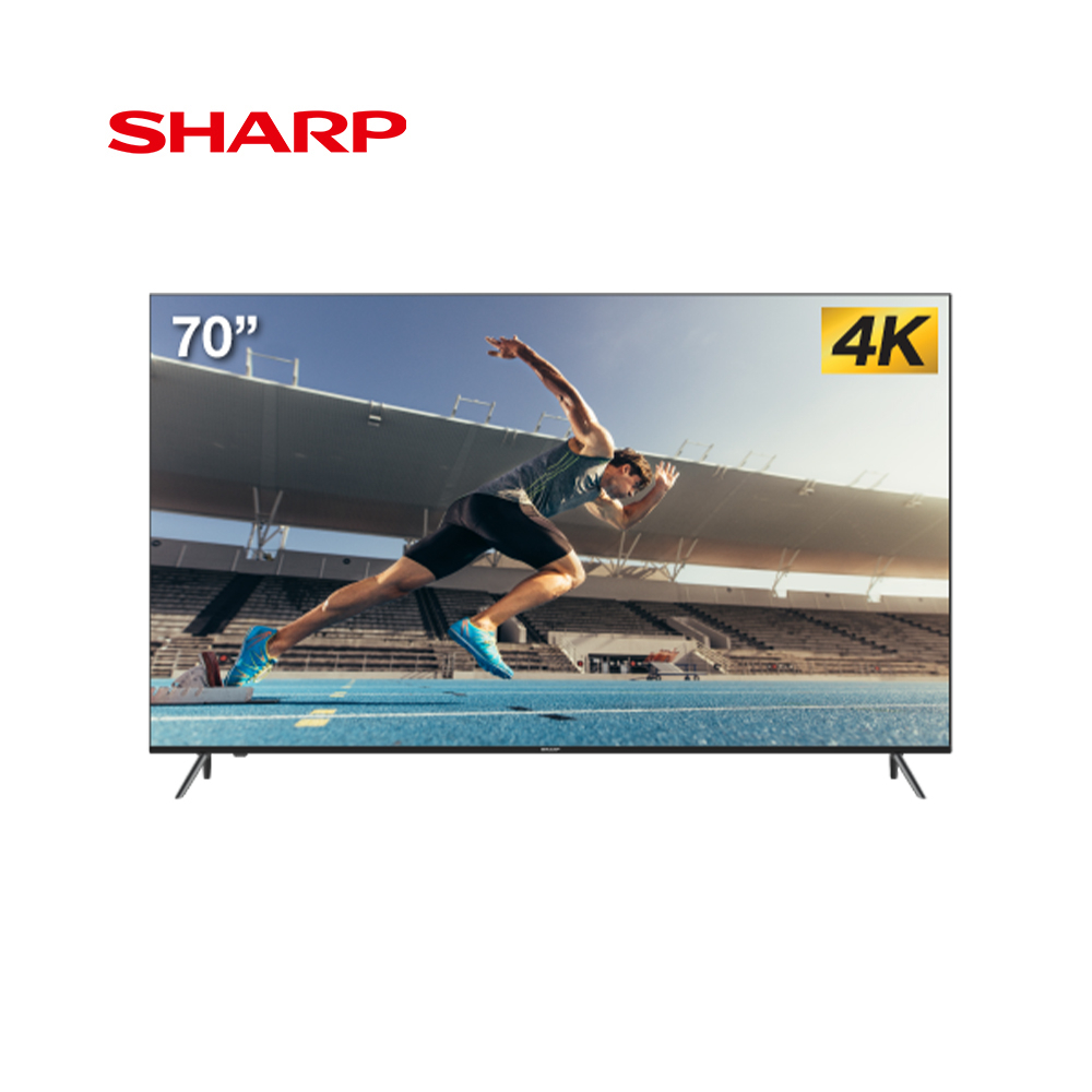 Sharp LED Smart TV 4K UHDR ขนาด 70 นิ้ว รุ่น 4T-C70EK2X รับประกัน 1 ปี