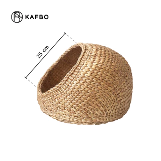 KAFBO Cat House Basket - ตะกร้าบ้านแมว ตะกร้าสานสำหรับแมว ที่นอนแมว ที่ลับเล็บแมว FREE!! Catnip!