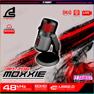 ไมค์คอมพิวเตอร์ SIGNO E-SPORT MP-706 MOXXIE USB Condenser Microphone รับประกัน 2 ปี