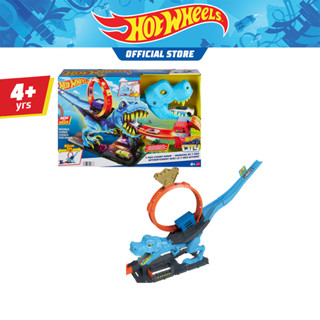 Hot Wheels City T-Rex Chomp Down playset ชุดรางฮอตวิลซิตี้ ทีเร็กซ์จอมงับ HKX42