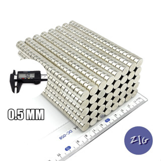 ( 10 / 50 ชิ้น ) แม่เหล็ก Neodymium ทรงกระบอก ทรงกลม ขนาด5 mm มีหลายความหนาแรงดูดสูง อุปกรณ์สำหรับงาน DIY