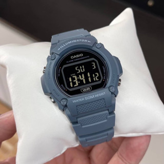 🎁CASIO STANDARD W-219HC-2B ของแท้ 100% พร้อมส่ง ประกัน 1 ปี