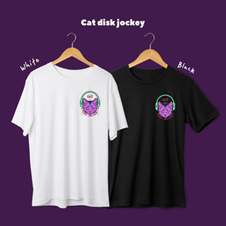 เสื้อยืดลาย ดีเจแมว cat dj|Sherbet.teeshop