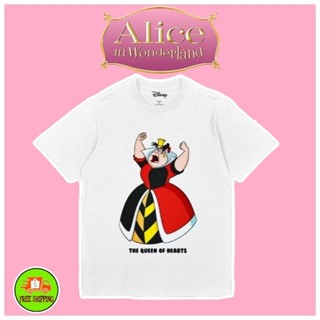 เสื้อDisney ลาย The Queen Of Hearts สีขาว ( TM-010 )