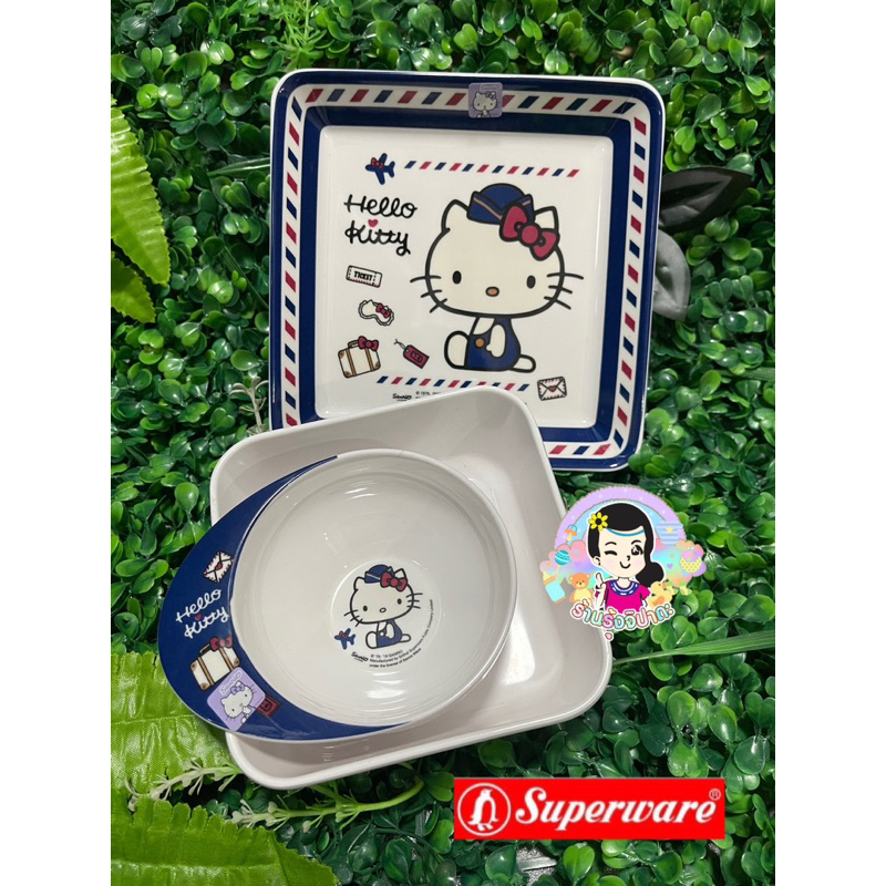 ชุดทานข้าวเมลามีนลายคิตตี้ทาเวล ศรีไทยซุปเปอร์แวร์ สวยมทกคะ #ร้านรุ้งจิปาถะ - รูปที่ 7