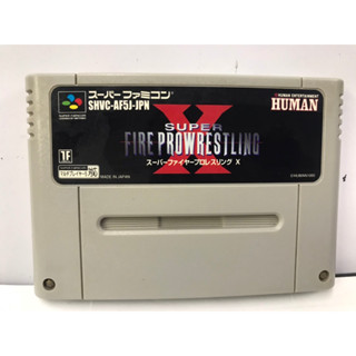 ตลับแท้ (SFC) Super Fire Pro Wrestling X  ( Japan) Super Famicom  สินค้ามือสองนำเข้าจากญี่ปุ่น