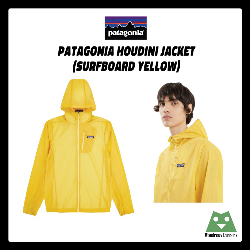 เสื้อกันลม แจ็คเก็ต Patagonia Houdini Jacket - Surfboard Yellow | Size - L