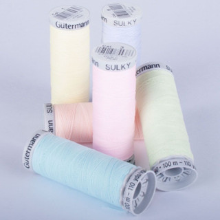 Gütermann Glowy 40 Sulky embroidery thread Glow in the dark ด้ายเย็บเรืองแสง  made in germany 🇩🇪