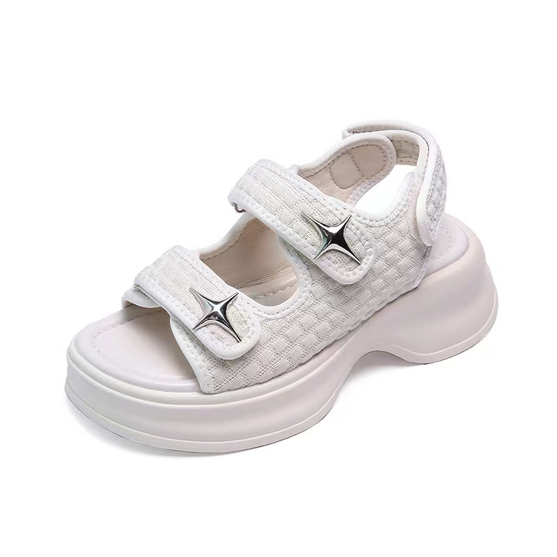 รองเท้าเเตะส้นหนารัดส้นเท้า สไตล์เกาหลี  ใส่เเล้วดูดีใส่สบาย KRG371 - รูปที่ 5